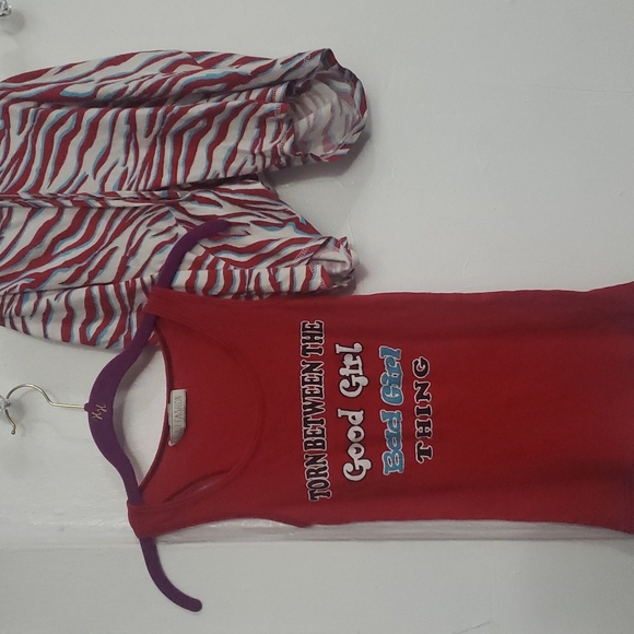 Tank Top Capri Short Pajama Set - Picture 1 of 3